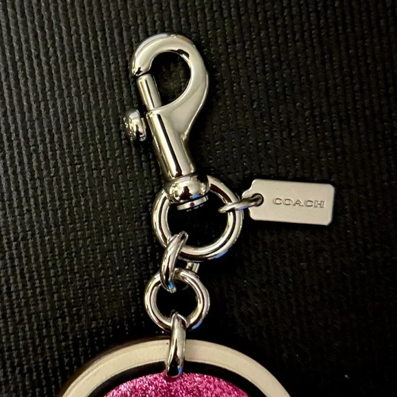 COACH MS PAC-MAN PINKY GHOST KEYCHAIN - Picture 4 of 8
